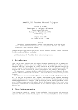 200000000 Random Voronoi Polygons