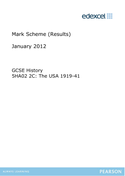 Mark Scheme - Edexcel