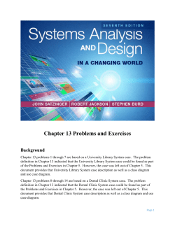 Chapter 13 Problems and Exercises