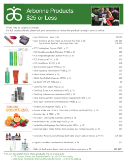 Arbonne Products $25 or Less