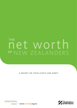 The net worth of New Zealanders