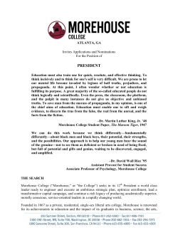 PRESIDENT - Morehouse College