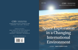 Space Exploration in a Changing International Environment
