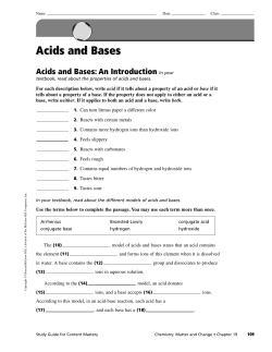 Chapter 18 Worksheets