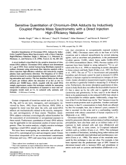 Sensitive Quantitation of Chromium
