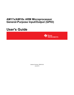 AM17x/AM18x ARM Microprocessor General