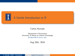 L1 - Econometrics at Illinois