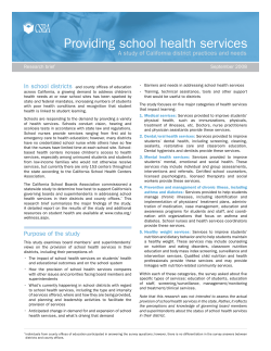 Providing school health services