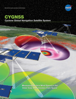 CYGNSS Cyclone Global Navigation Satellite System Mission