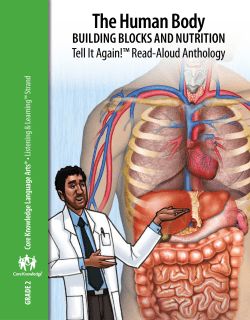 The Human Body BUILDING BLOCKS AND NUTRITION