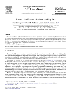 Robust classification of animal tracking data