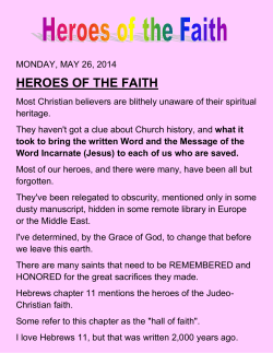 heroes of the faith