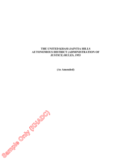 (Administration of Justice) Rules, 1953).