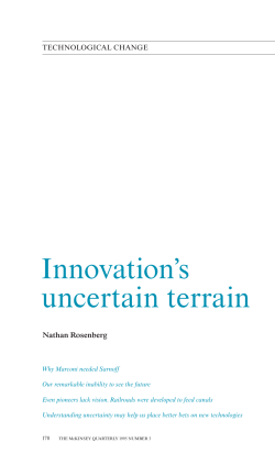 Innovation`s uncertain terrain