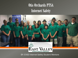 Otis Orchards PTSA Presentation