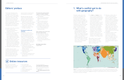1. What`s conflict got to do with geography? Editors` preface Online