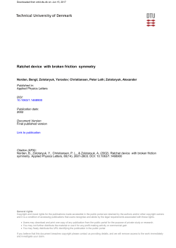 Ratchet device with broken friction symmetry
