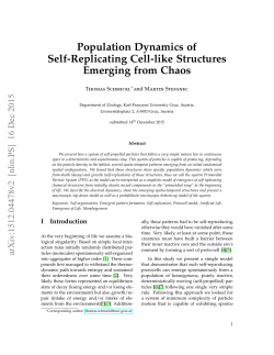 Population Dynamics of Self-Replicating Cell-like