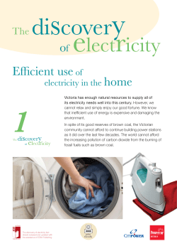 Efficient Use of electricity in the home