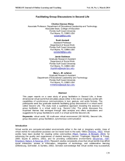 Facilitating Group Discussions in Second Life