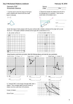 Day 4 Worksheet Dilations.notebook