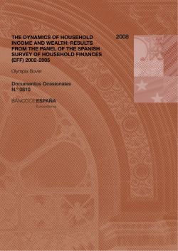 The dynamics of household income and wealth