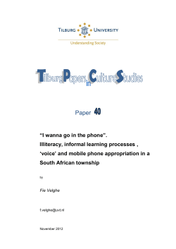Illiteracy, informal learning processes, `voice` and