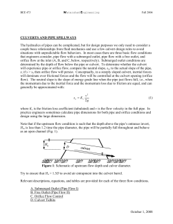 Pipe and culvert design