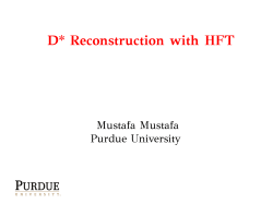 D* Reconstruction with HFT