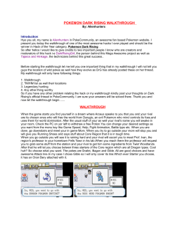 pokemon dark rising walkthrough
