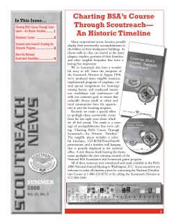 Charting BSA`s Course Through Scoutreach