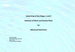 Swimming at Key Stages 1 and 2 Schemes of Work and Session