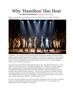 Why Hamilton Has Heat- a collection of articles