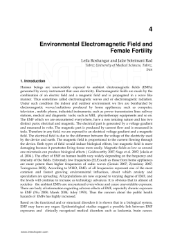 Environmental Electromagnetic Field and Female
