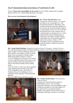 The 13 International Seminar from February 27 until March 12 , 2016