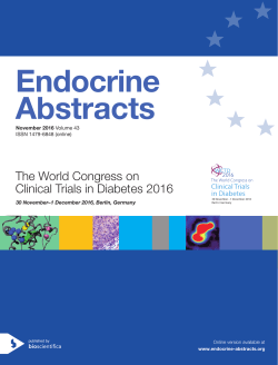 book as PDF - Endocrine Abstracts