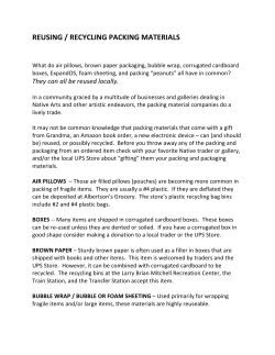 June 2014 Packing Materials - McKinley Citizens` Recycling Council