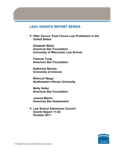 Post-Tenure Law Professors in the United States