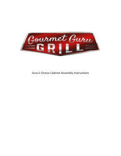 Guru`s Choice Cabinet Assembly Instructions