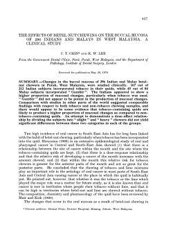 the effects of betel-nijt chewing on the buccal