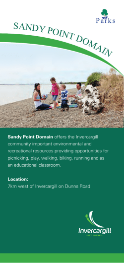 sandy point domain - Invercargill City Council