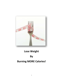 Lose Weight By Burning MORE Calories!