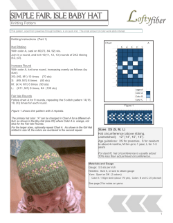 simple fair isle baby hat