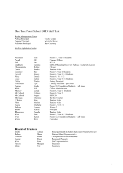 One Tree Point School