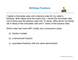 Birthday Fractions - K-5 Math Teaching Resources