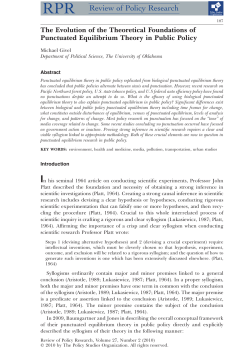 RPR Review of Policy Research