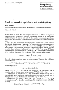 Motives, numerical equivalence, and semi