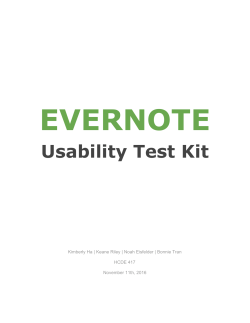 Usability Test Kit