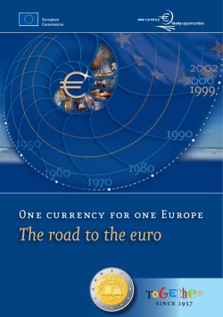 Brochure - One currency for one Europe