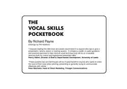 the vocal skills pocketbook